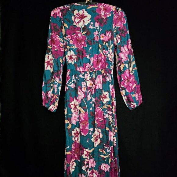 NWT Band of the Free Floral Wrap Maxi Dress M - Picture 7 of 14